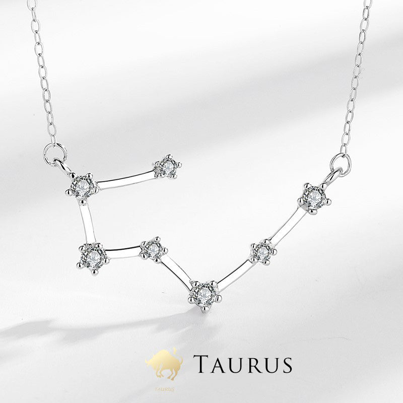 Collier pendentif bénédiction astrologique Buddha Stones en argent sterling 925 12 constellations du zodiaque - Taureau - image 20