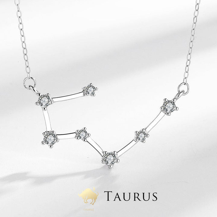 Collier pendentif bénédiction astrologique Buddha Stones en argent sterling 925 12 constellations du zodiaque - Taureau - image 20