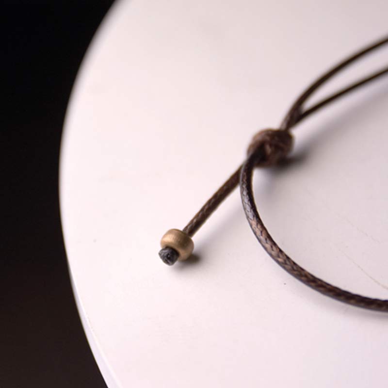 Collier pendentif illumination en bois d'ébène Buddha Stones et cercle zen - image 12