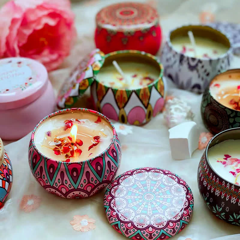 Bougie parfumée à la cire de soja au thé blanc, fleur de gingembre, lavande et gardénia, cadeau pour la famille et les amis - image 20