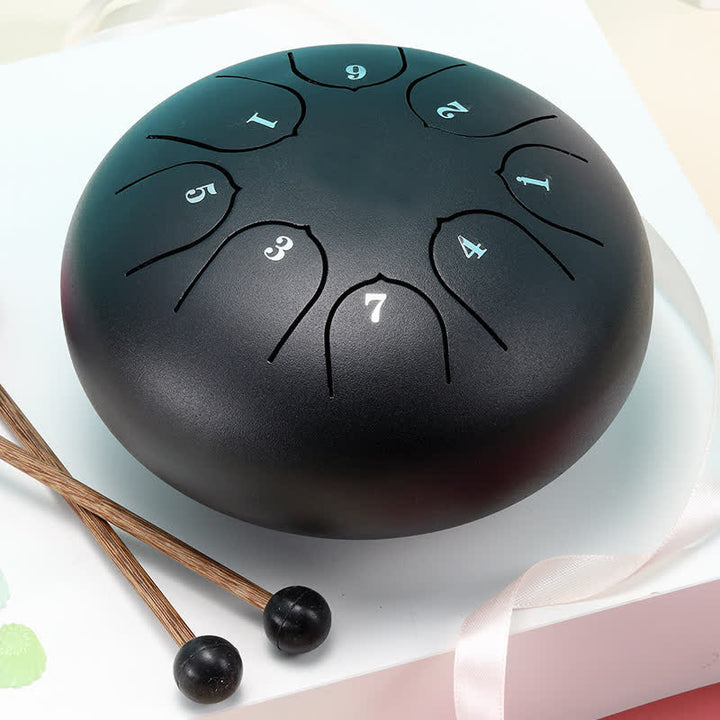 Buddha Stones Kit de batterie de yoga et de méditation avec tambour à langue en acier
