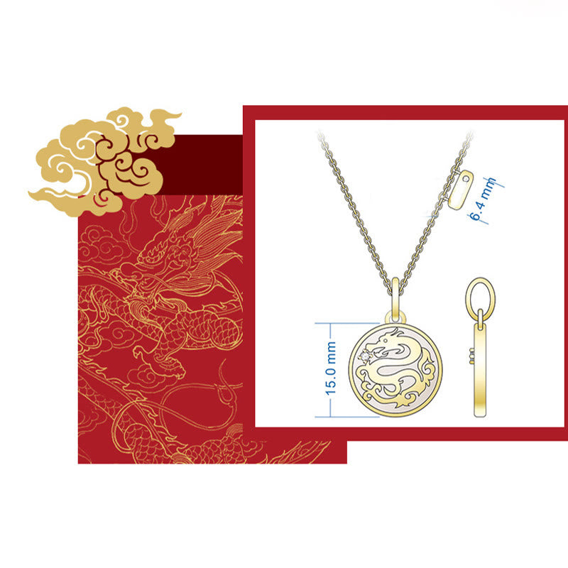 ❗❗❗Une vente flash - Buddha Stones en argent sterling 925 avec pierre de Tridacna et personnage Fu de l'année du dragon