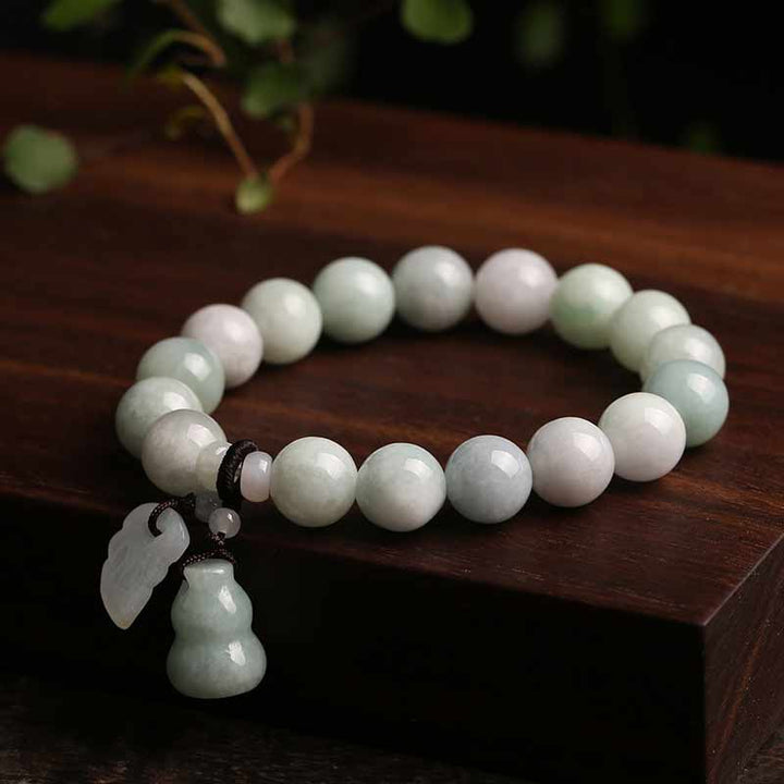 Bracelet de réussite en forme de pomme et de courge de Bouddha en Buddha Stones en jade naturel Pi Xiu