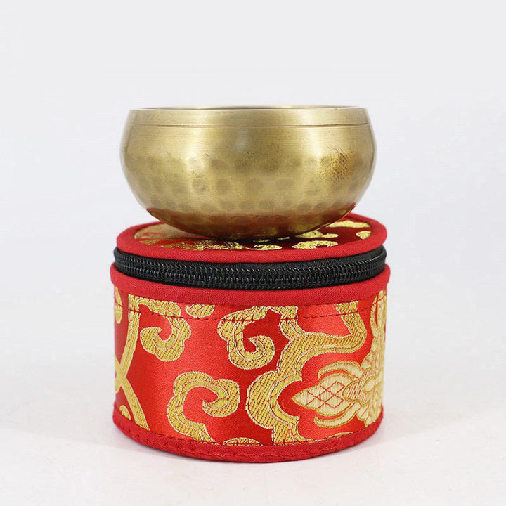 Sac de rangement pour bol chantant tibétain Buddha Stones avec fermeture à glissière décorative - image 13
