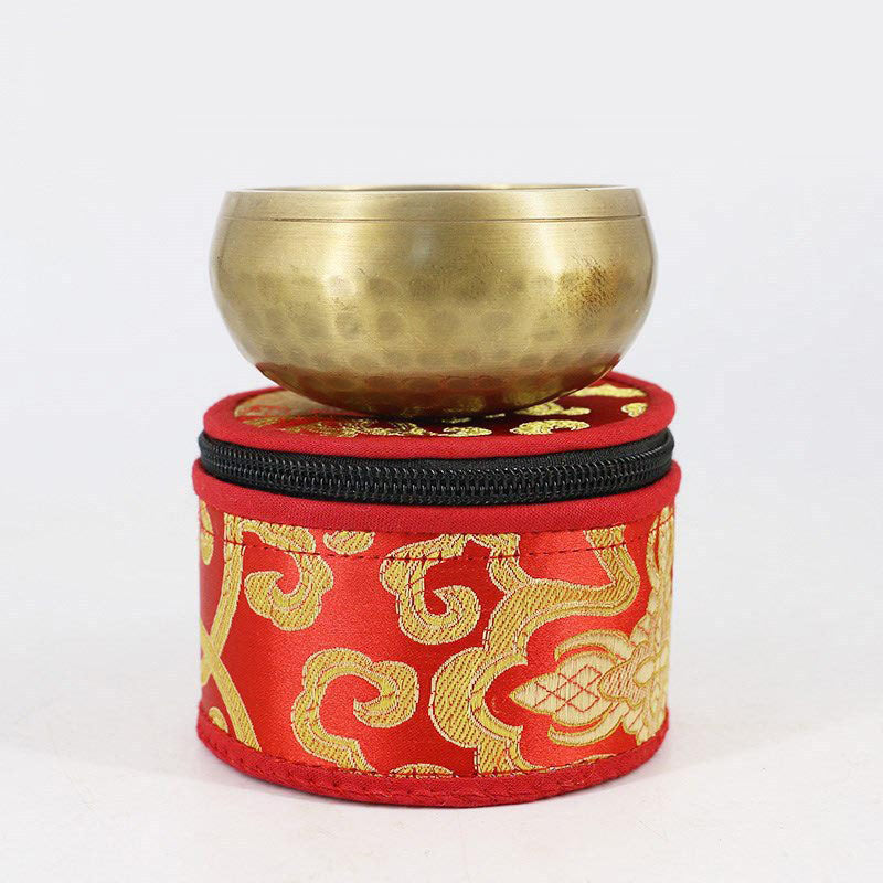 Sac de rangement pour bol chantant tibétain Buddha Stones avec fermeture à glissière décorative - image 13