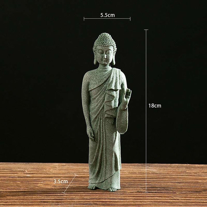 Buddha Stones Méditation Tibétaine Contemplation Bouddha Sérénité Compassion Statue Figurine Décoration