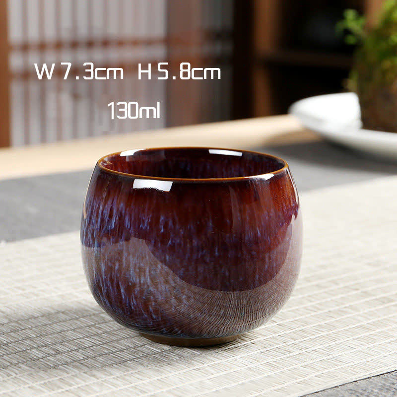 Tasse à thé en céramique multicolore Buddha Stones Ocean Wave Tea Cups