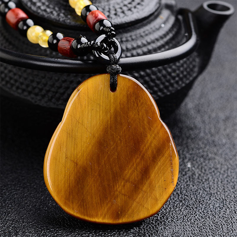 Collier de bénédiction Buddha Stones rieur œil de tigre en pierres de Bouddha - image 3