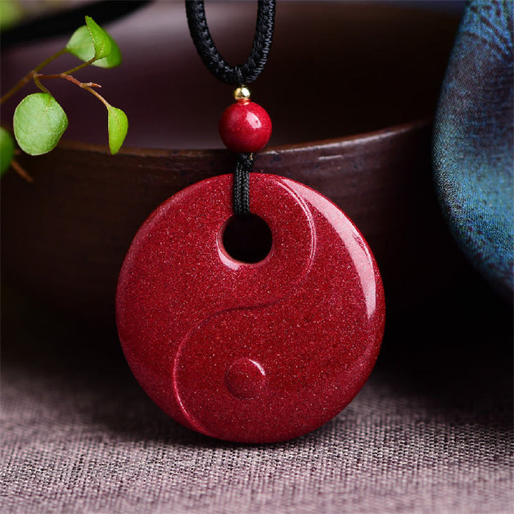 Collier pendentif en Buddha Stones rieur Yin Yang zodiaque chinois gourde cinabre naturel bénédiction - image 8