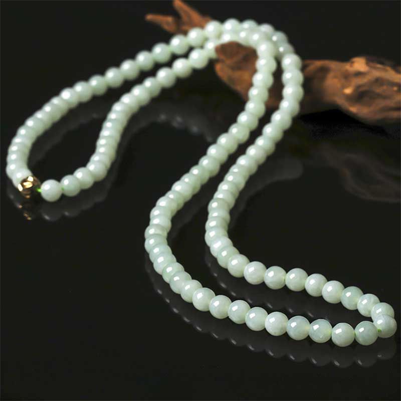 Bracelet Mala porte-bonheur en jade 108 perles