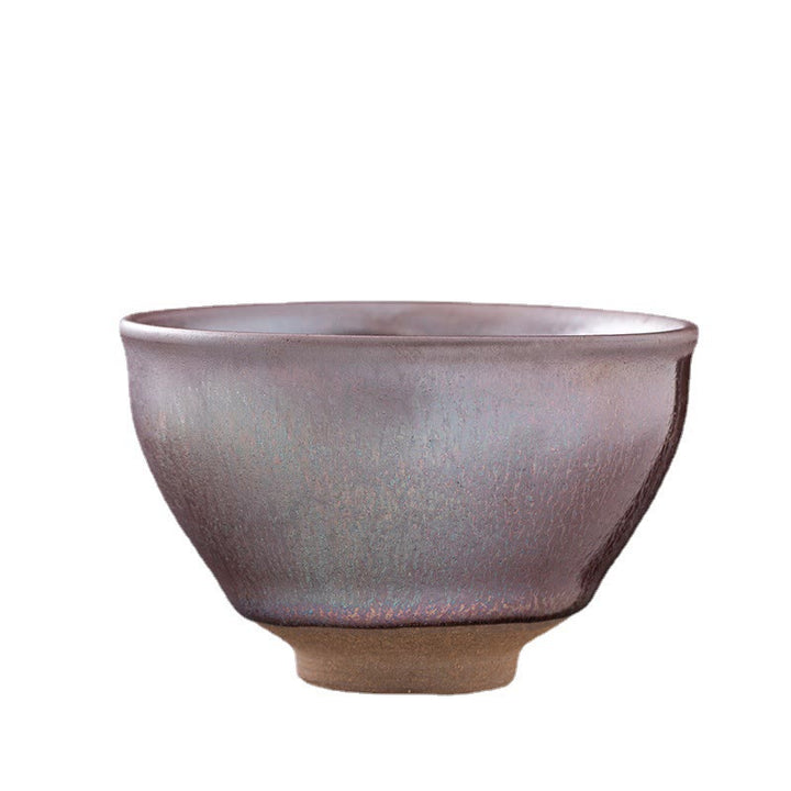 Tasse à thé en porcelaine chinoise Jianzhan en or rose avec Buddha Stones Tasse à thé Kung Fu