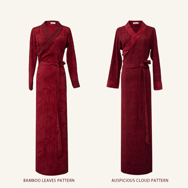 Robe tibétaine en Buddha Stones Vêtements Lhassa Robe longue portefeuille Robe longue Vêtements pour femmes