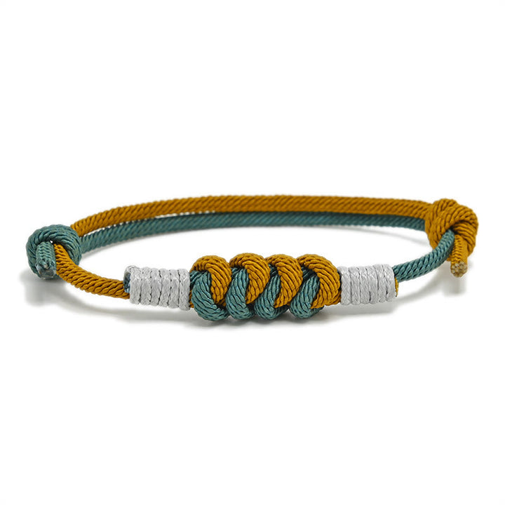 Bracelet tressé King Kong à nœud simple avec Buddha Stones