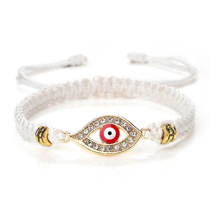 Bracelet en corde avec Buddha Stones pour éloigner le mauvais œil et les mauvais esprits