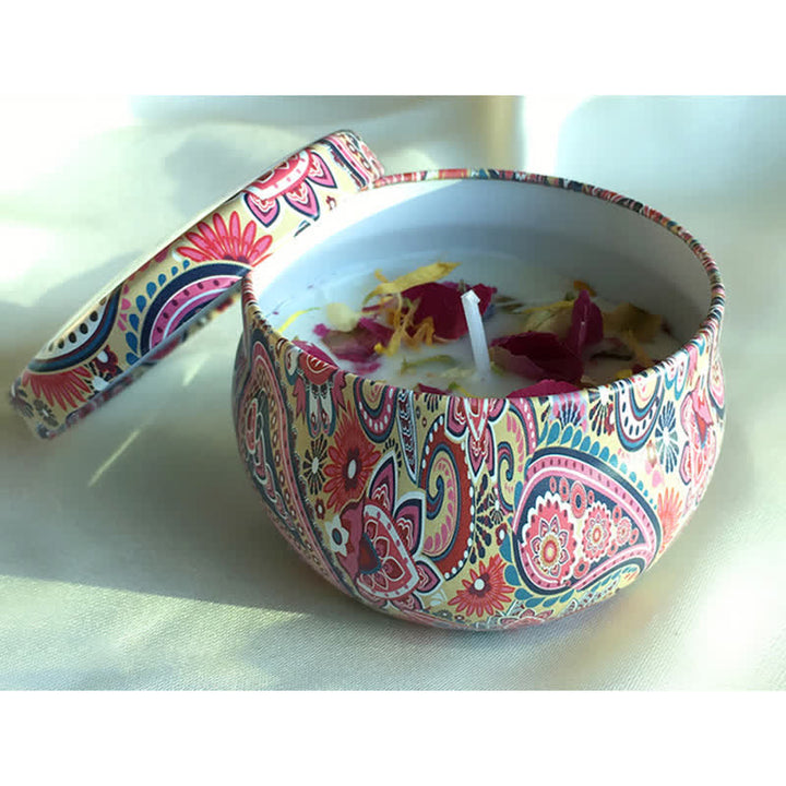 Bougie parfumée à la cire de soja au thé blanc, fleur de gingembre, lavande et gardénia, cadeau pour la famille et les amis - Citron - image 13