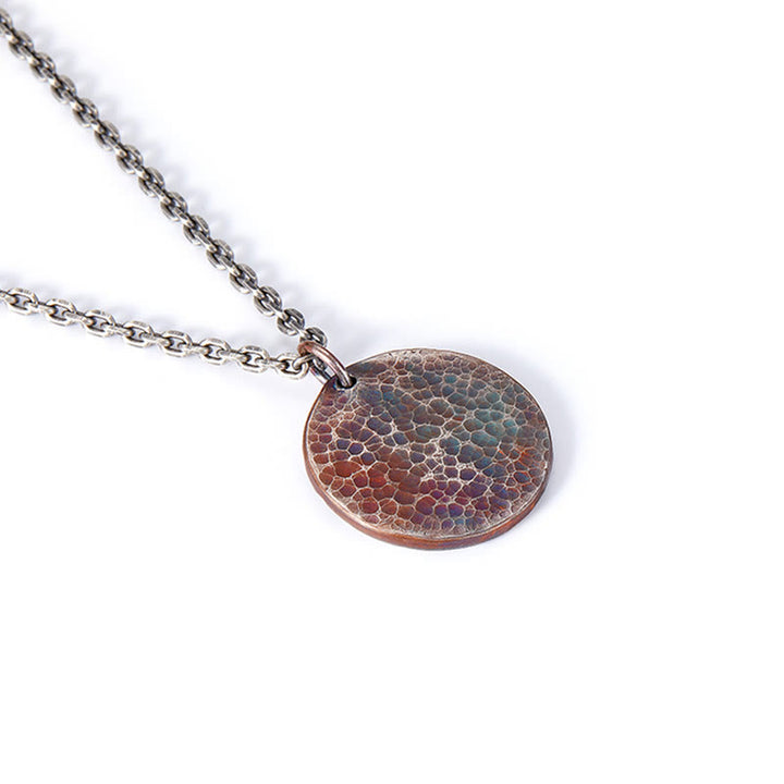 Collier pendentif équilibre Yin Yang eau et feu en argent sterling 990 avec Buddha Stones - image 7