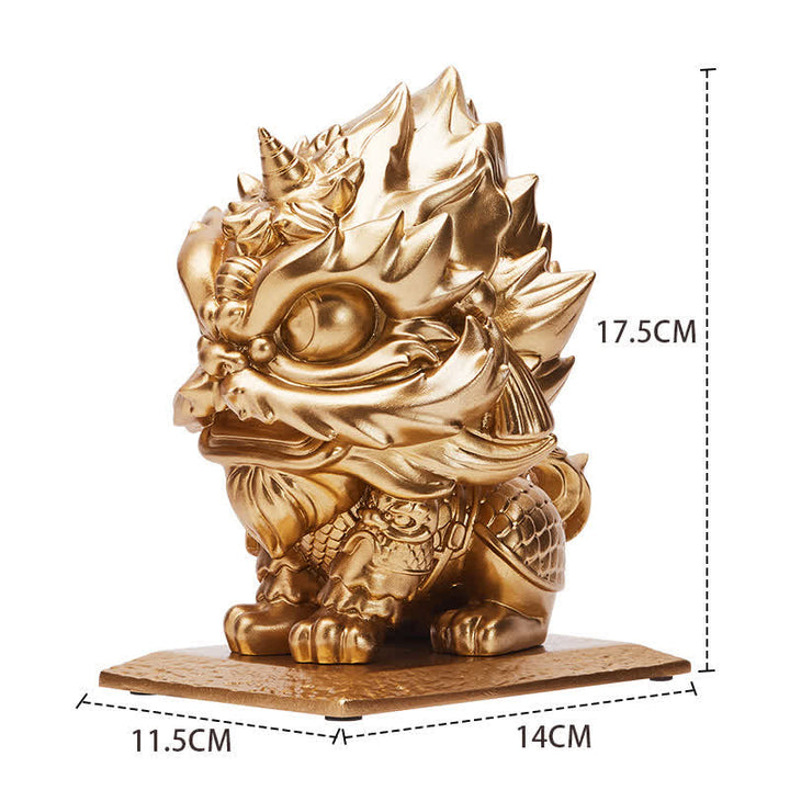 Statue de lion en Buddha Stones en résine résistante pour décoration de maison ou de bureau - image 13