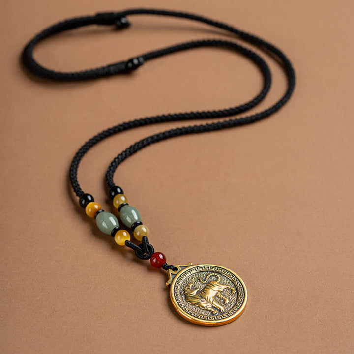 Collier avec pendentif et 12 bénédictions du zodiaque chinois - image 13