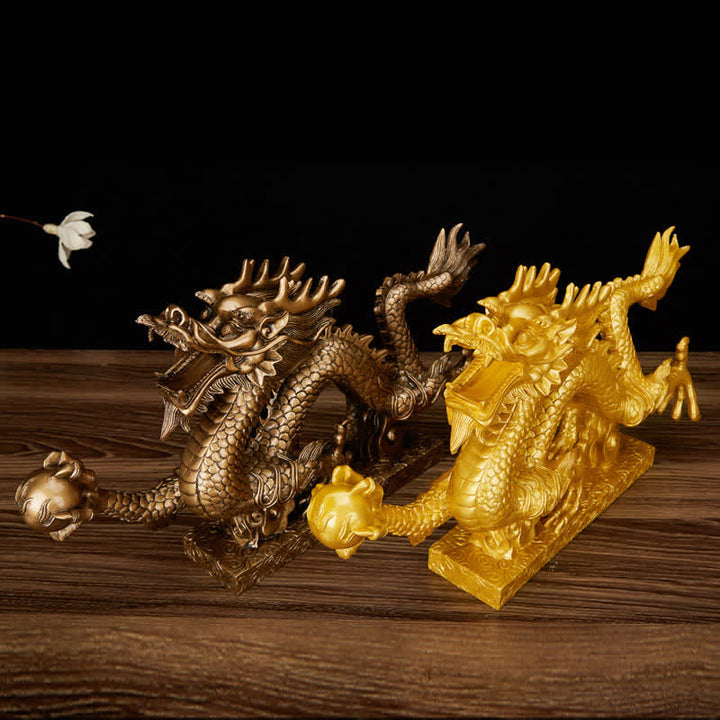 Buddha Stones Feng Shui Dragon Nuage de Bon augure Richesse Chance Décoration