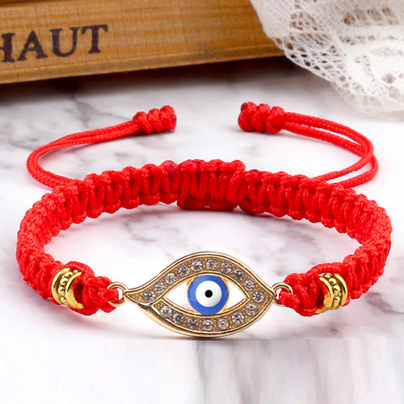 Bracelet en corde avec Buddha Stones pour éloigner le mauvais œil et les mauvais esprits