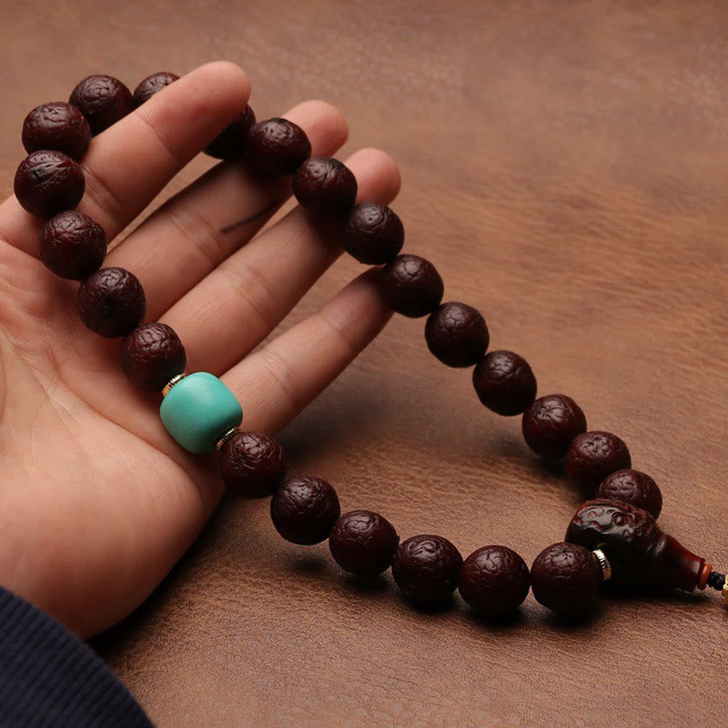 Buddha Stones , graines de Bodhi, porte-bonheur, richesse, pompon, breloque pour poignet