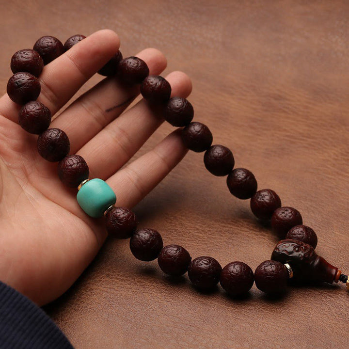 Buddha Stones , graines de Bodhi, porte-bonheur, richesse, pompon, breloque pour poignet