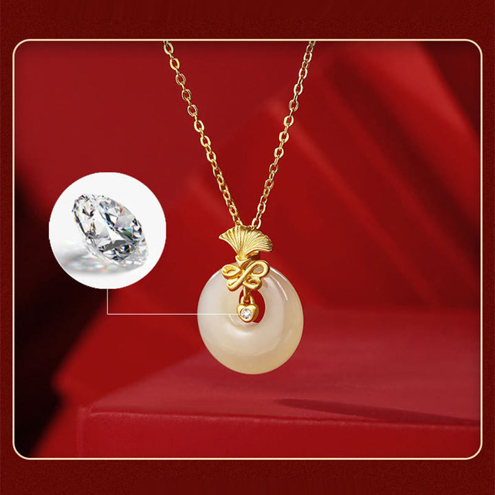 Collier pendentif fleur d'œillet en jade Hetian naturel en argent sterling 925 Buddha Stones - image 3