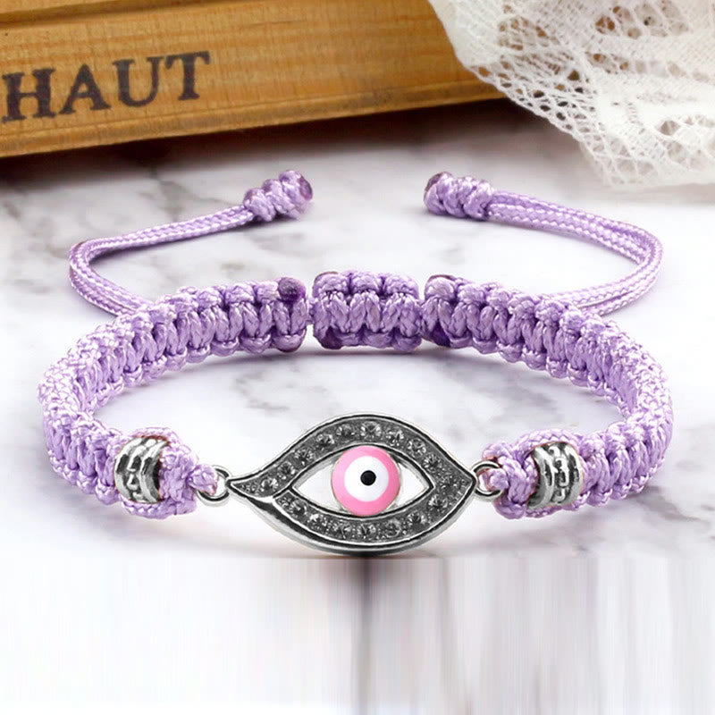 Bracelet en corde avec Buddha Stones pour éloigner le mauvais œil et les mauvais esprits
