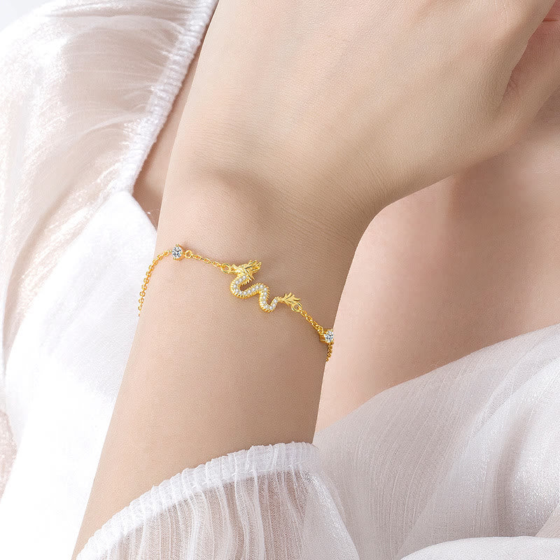 Bracelet en argent sterling 925 Buddha Stones Année du Dragon Bracelet porte-bonheur en corde rouge - image 14