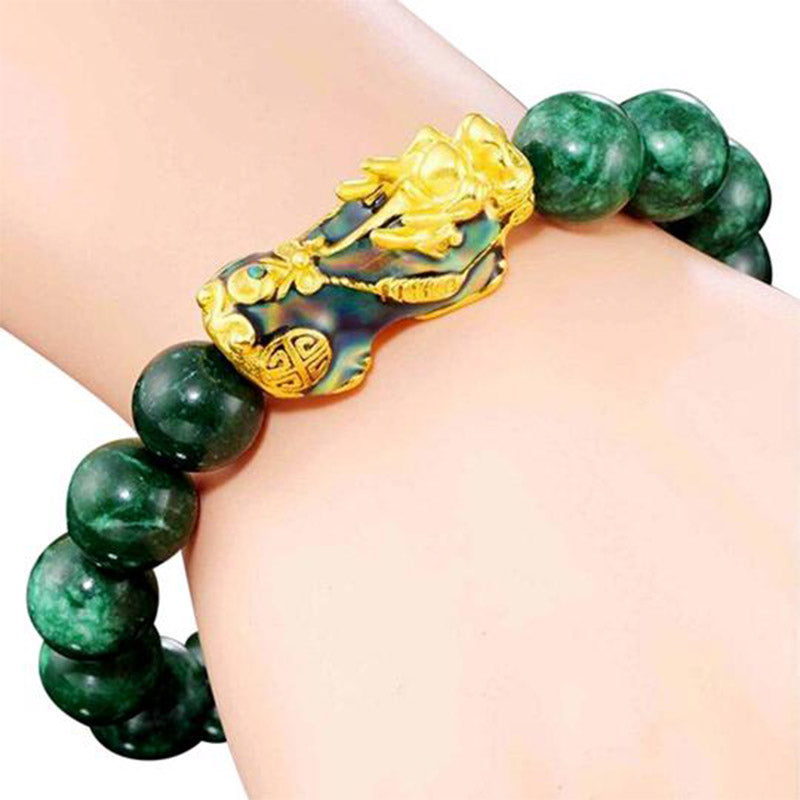 Bracelet de protection en jade FengShui PiXiu Buddha Stones
