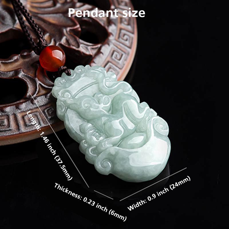 Collier avec pendentif en jade naturel et Buddha Stones représentant les 12 signes du zodiaque chinois - image 4