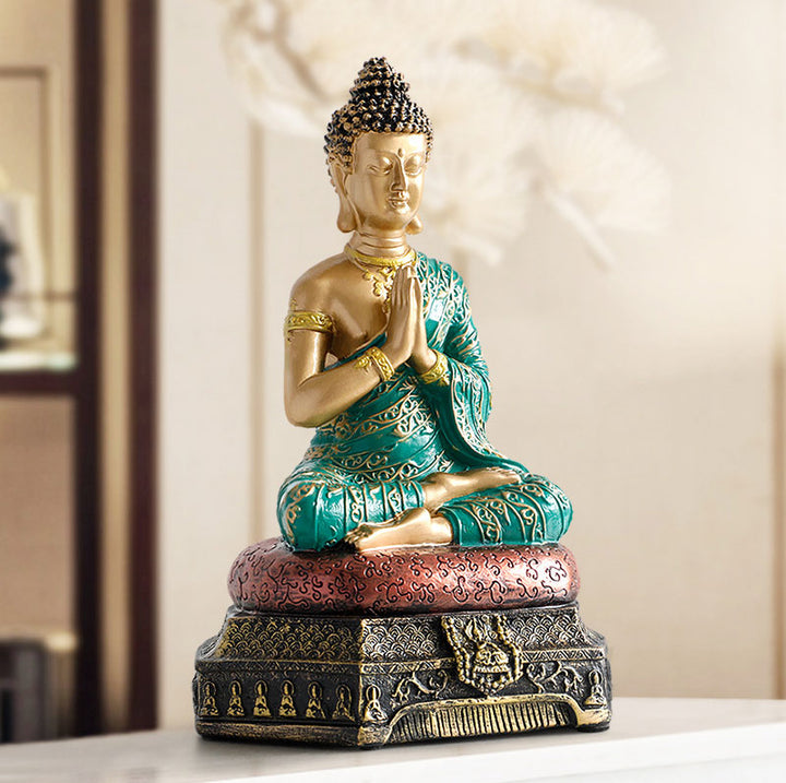 Buddha Stones Statue de Bouddha de la Compassion en Résine Décoration - image 2