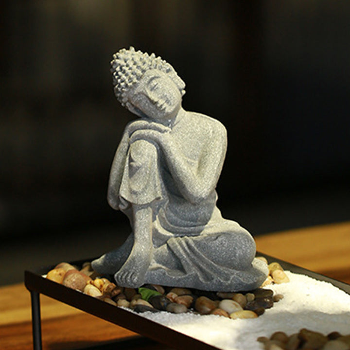 Buddha Stones Méditation assise Bouddha Bénédiction Compassion Décoration - image 8