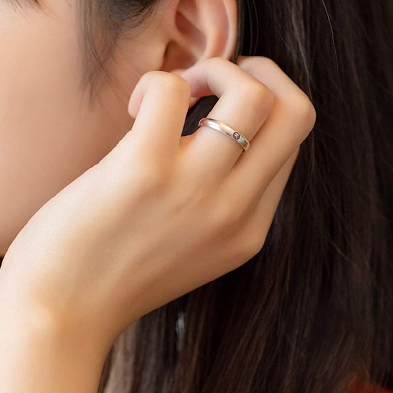 Bague couple en argent sterling 925 Buddha Stones et bénédiction du zodiaque chinois - image 3