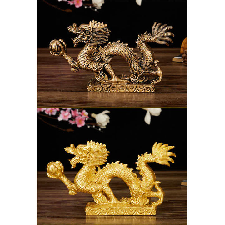 Buddha Stones Feng Shui Dragon Nuage de Bon augure Richesse Chance Décoration