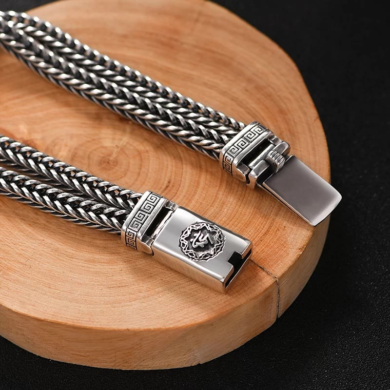 Bracelet tressé en Buddha Stones Om Mani Padme Hum Pureté Paix
