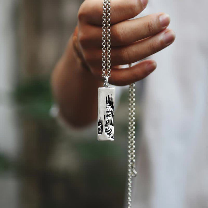 Buddha Stones Tathagata Bouddha Force Protection Amulette Porte-bonheur Collier Pendentif Style Vintage - image 8