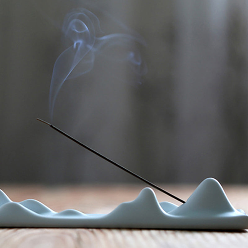 Porte-encens Buddha Stones Mountain Cloud Méditation Balance