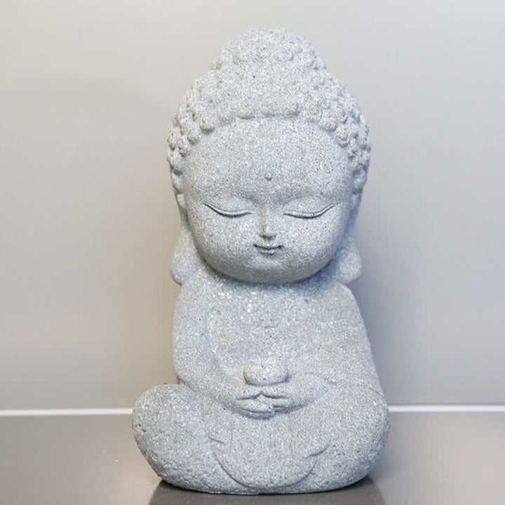 Buddha Stones Méditation Statue de Bouddha Compassion Décoration de la maison - 6,5 x 6 x 11 cm - image 9