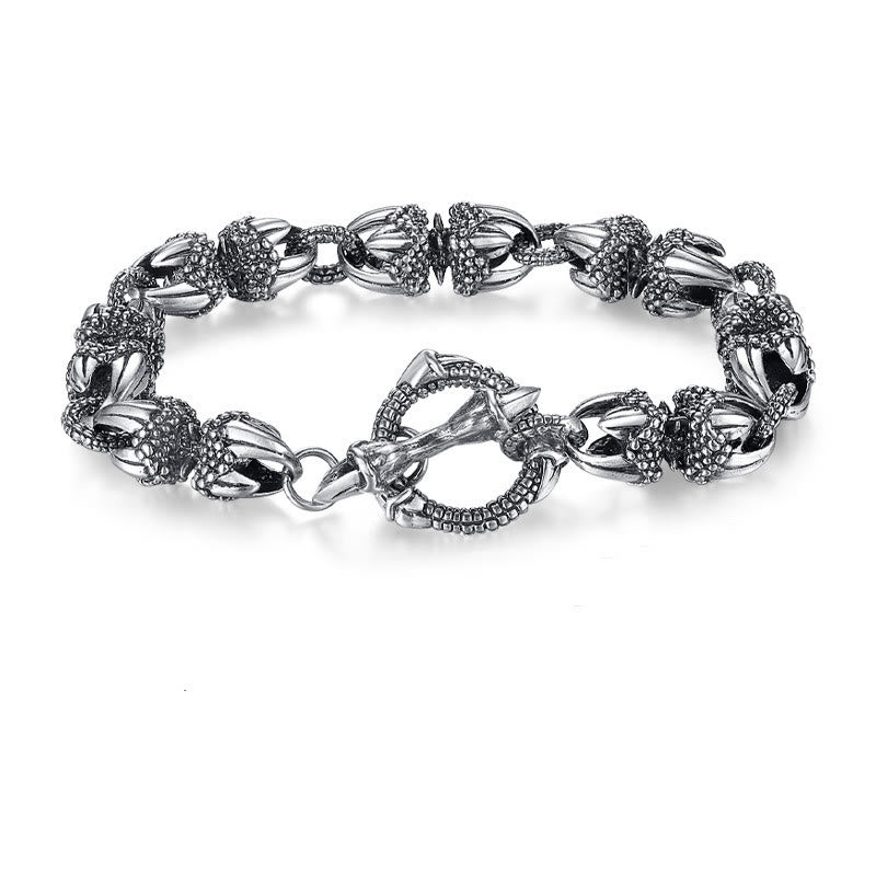 Bracelet de protection et de force gravé en griffes de dragon de Buddha Stones