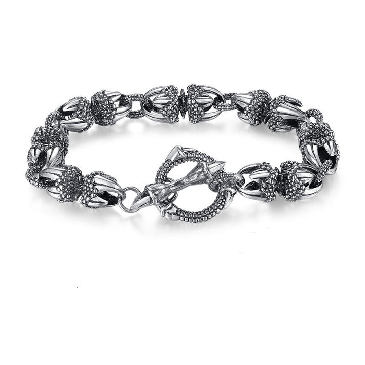 Bracelet de protection et de force gravé en griffes de dragon de Buddha Stones