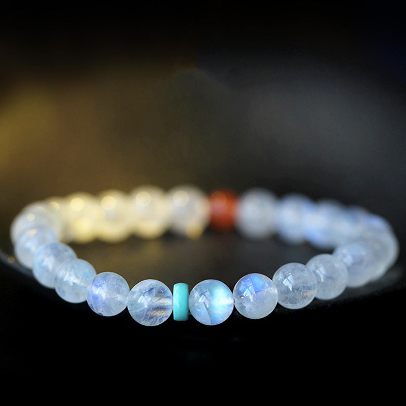 Bracelet de guérison positive et apaisante en pierre de lune