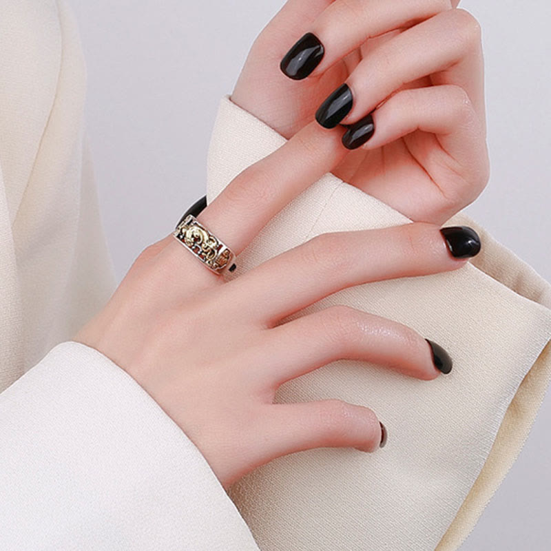 Bague ajustable en argent sterling 925 Buddha Stones PiXiu Luck Wealth - image 7