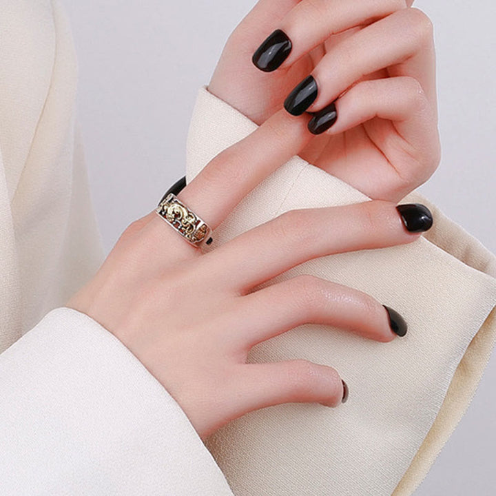 Bague ajustable en argent sterling 925 Buddha Stones PiXiu Luck Wealth - image 7