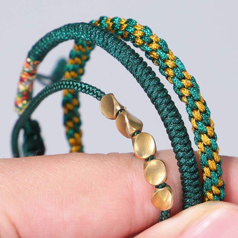Ensemble de 3 bracelets tibétains en Buddha Stones avec protection et chance