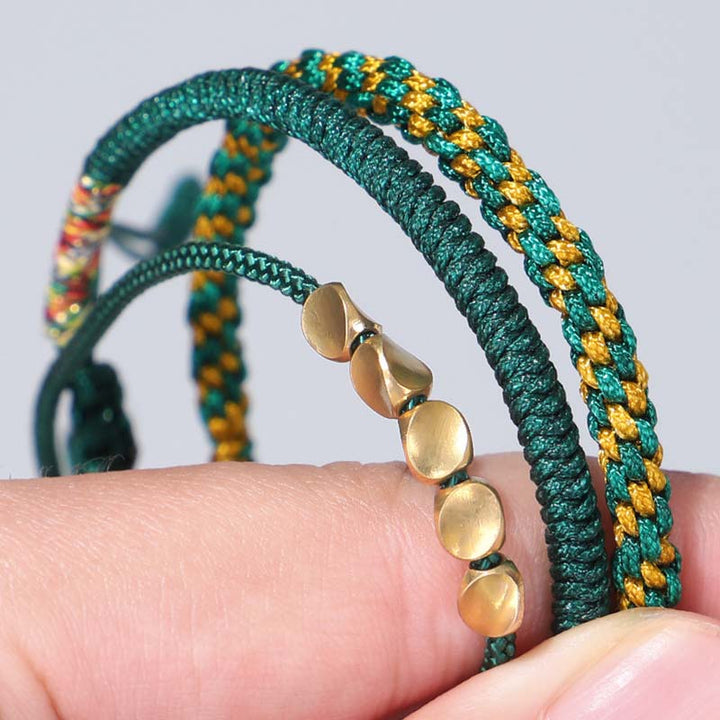 Ensemble de 3 bracelets tibétains en Buddha Stones avec protection et chance