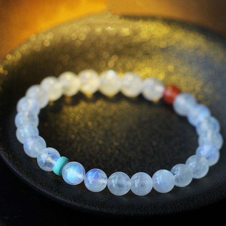 Bracelet de guérison positive et apaisante en pierre de lune