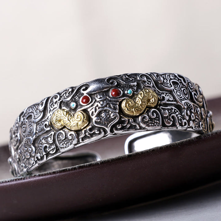 Bracelet de bénédiction PiXiu gravé avec Buddha Stones FengShui