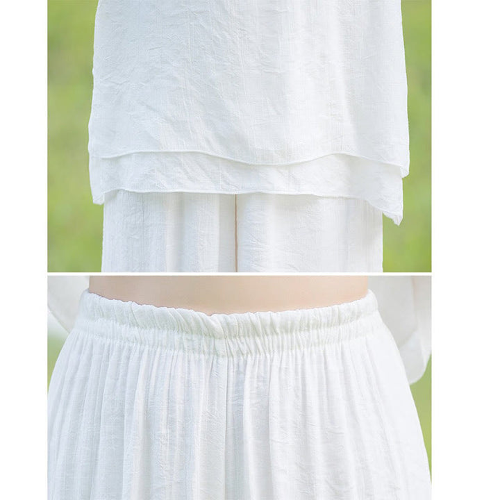 Ensemble de vêtements pour femme Tai Chi Méditation Prière Zen Spirituel Matin Pratique - image 4