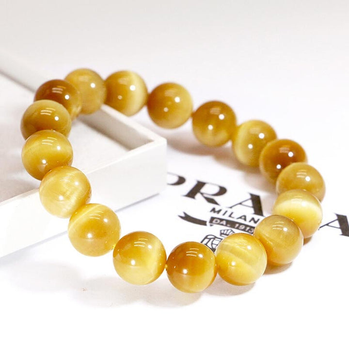 Bracelet en perles d'œil de tigre en cristal de guérison de l'anxiété et du stress Buddha Stones